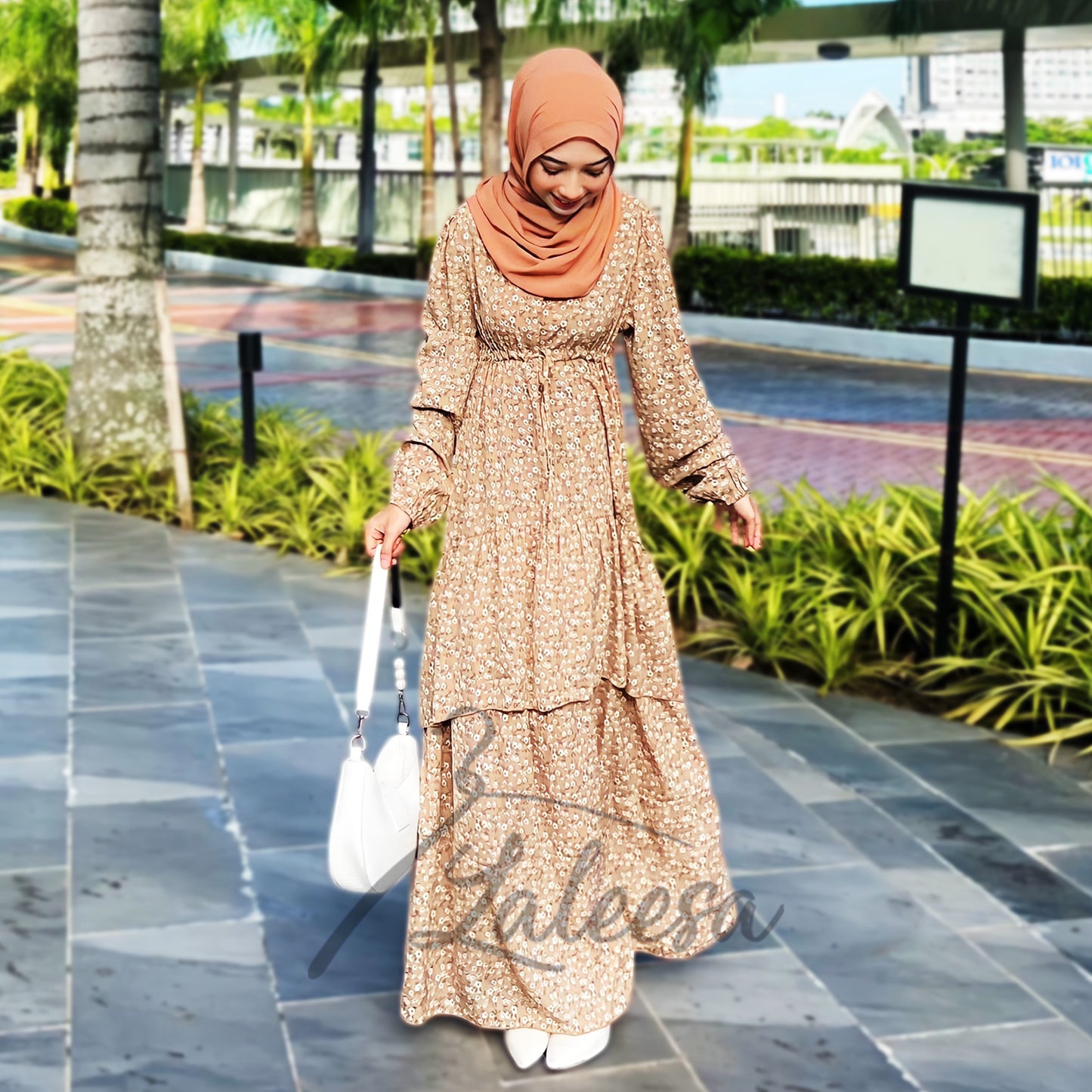 LALEESA DRESS LATIFA LD268286 Dress Muslimah Dress Women Dress Jubah Muslimah Jubah Abaya Dress Plus Size Baju Raya 2024