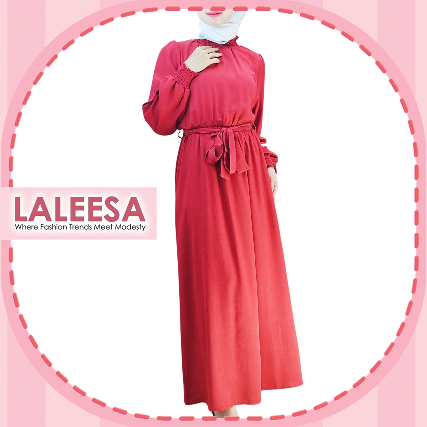 LALEESA Awa Collection DRESS LAMIYA DA101109 Dress Muslimah Dress Woman Jubah Muslimah Abaya Dress