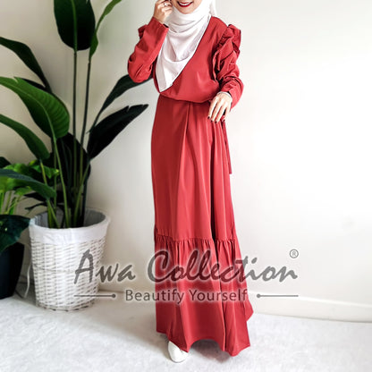 LALEESA Awa Collection DRESS WANIA DA110190 Dress Muslimah Dress Woman Jubah Muslimah Abaya Dress