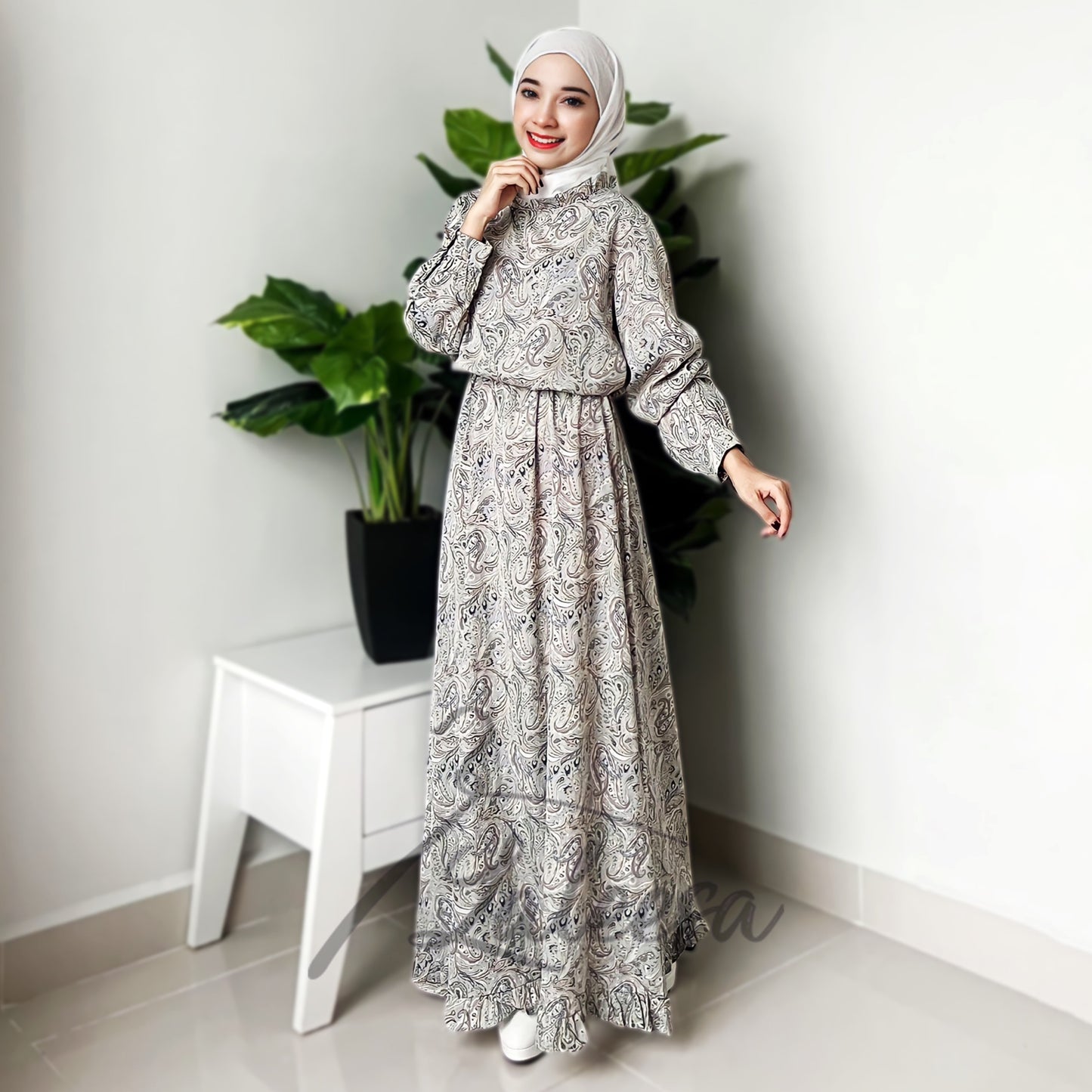 LALEESA DRESS SARA LD288230 Dress Muslimah Dress Woman Jubah Muslimah Jubah Abaya Dress Long Dress