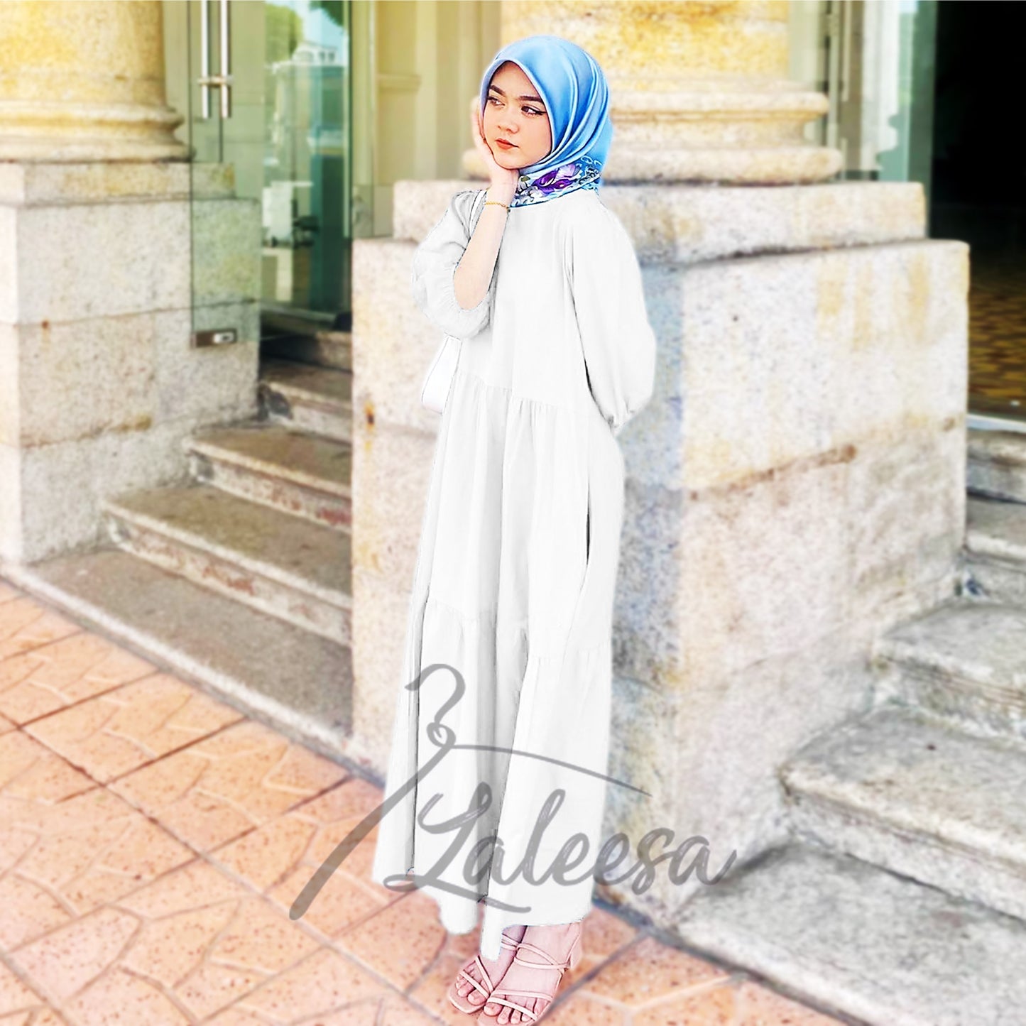 LALEESA DRESS YUMNA LD221490 Dress Muslimah Dress Woman Jubah Muslimah Jubah Abaya Dress Long Dress