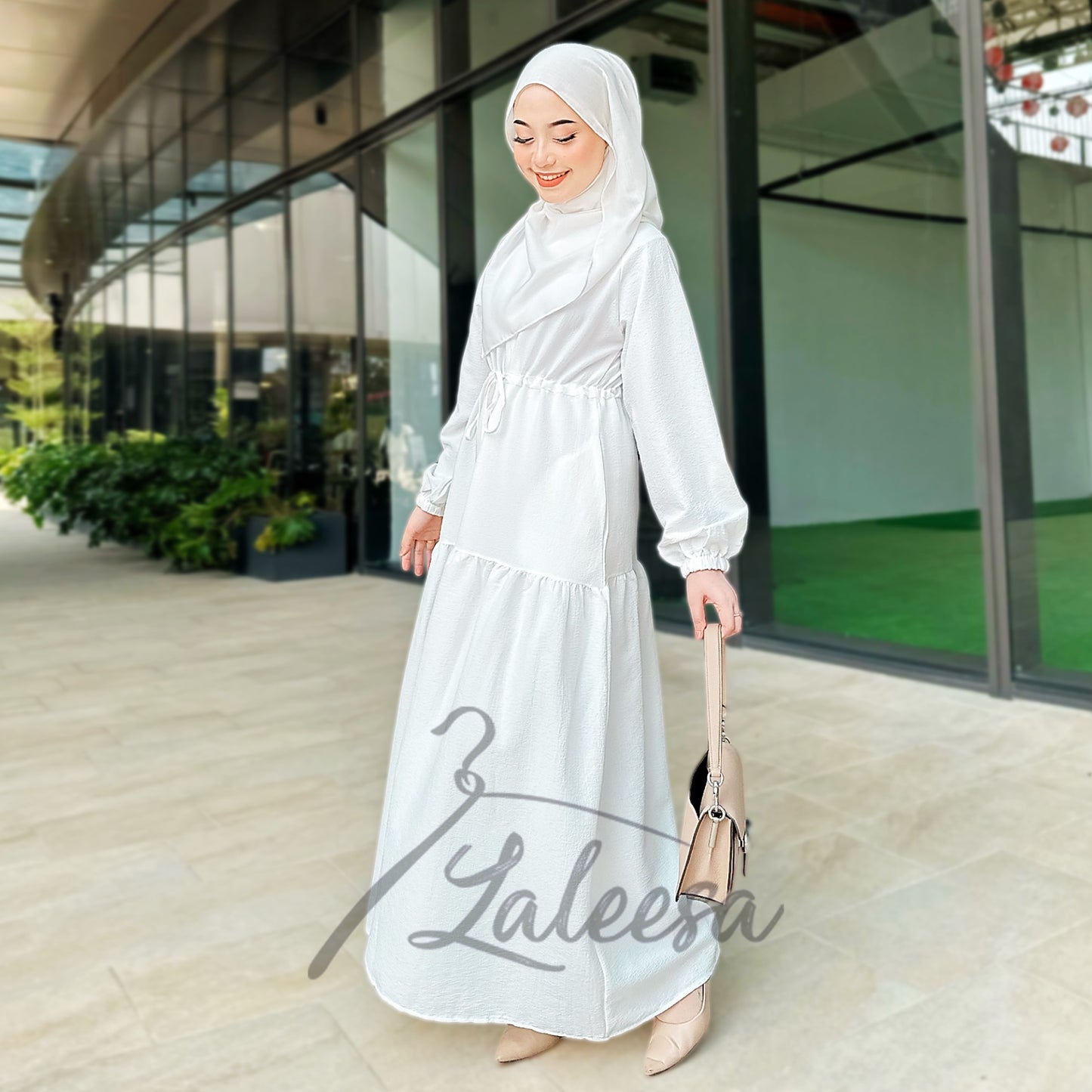 LALEESA DRESS DRAWSTRING LD294296 <BF Friendly Series> (Ironless) Dress Muslimah Dress Woman Jubah