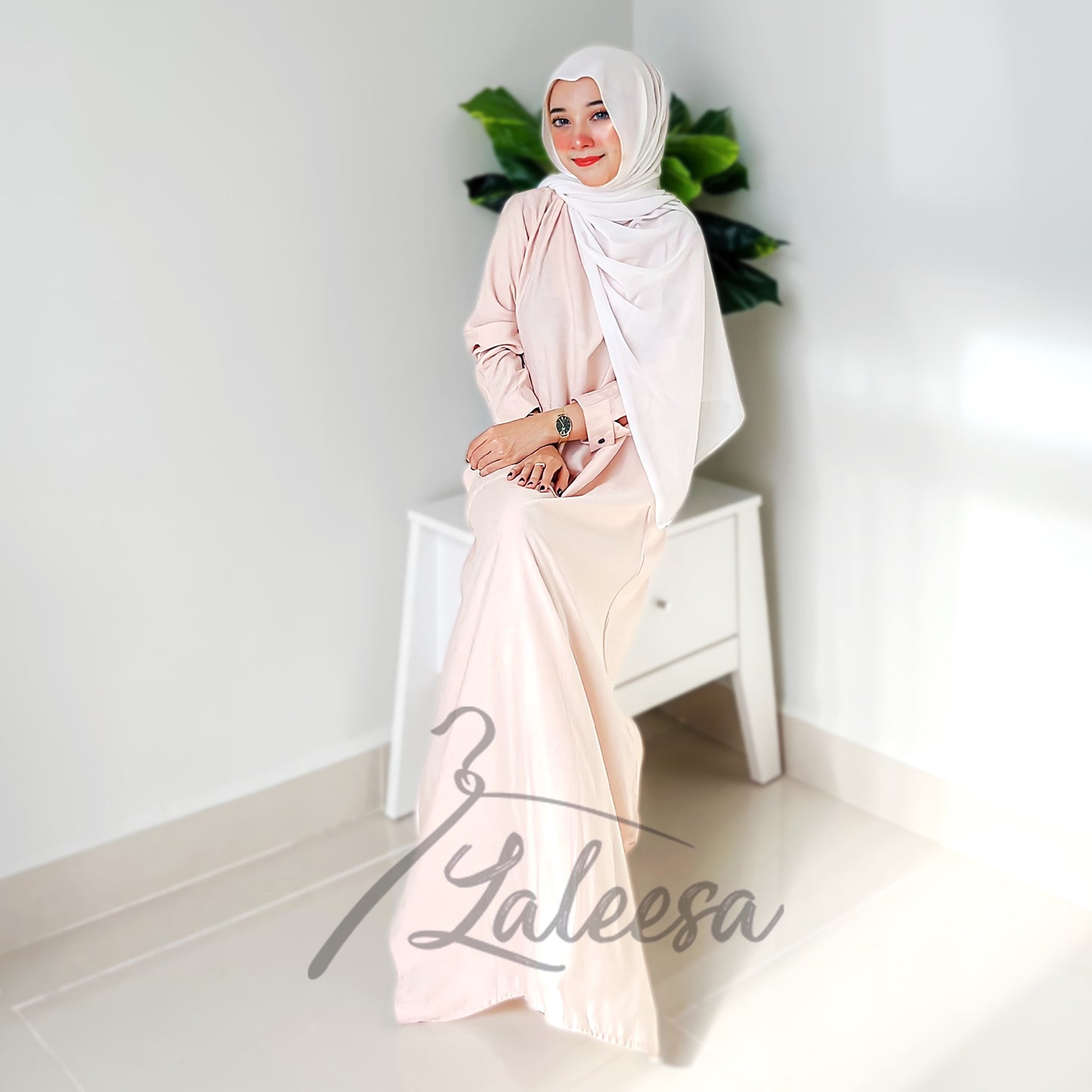 LALEESA DRESS VINTAGE LD221282 Dress Muslimah Dress Woman Jubah Muslimah Jubah Abaya Long Dress