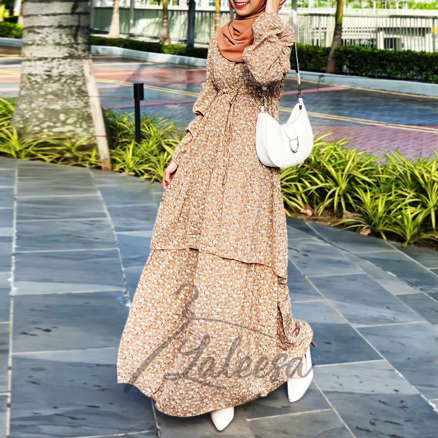 LALEESA DRESS LATIFA LD268286 Dress Muslimah Dress Women Dress Jubah Muslimah Jubah Abaya Dress Plus Size Baju Raya 2024