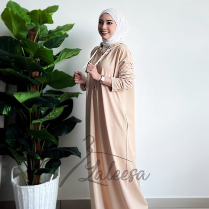 LALEESA DRESS HOODIE KABIRA LD216254 <BF Friendly Series> Dress Muslimah Dress Woman Jubah Abaya