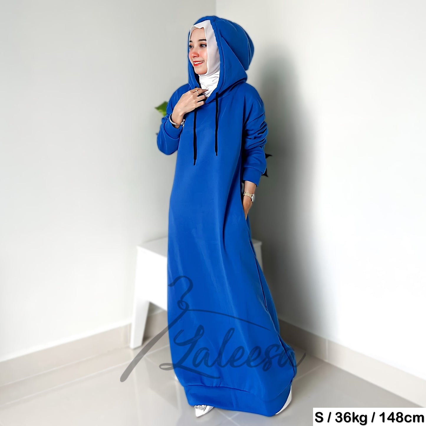 LALEESA DRESS HOODIE CLASSIC LD227527 <Long Hoodie Series> Dress Muslimah Dress Woman Jubah Abaya