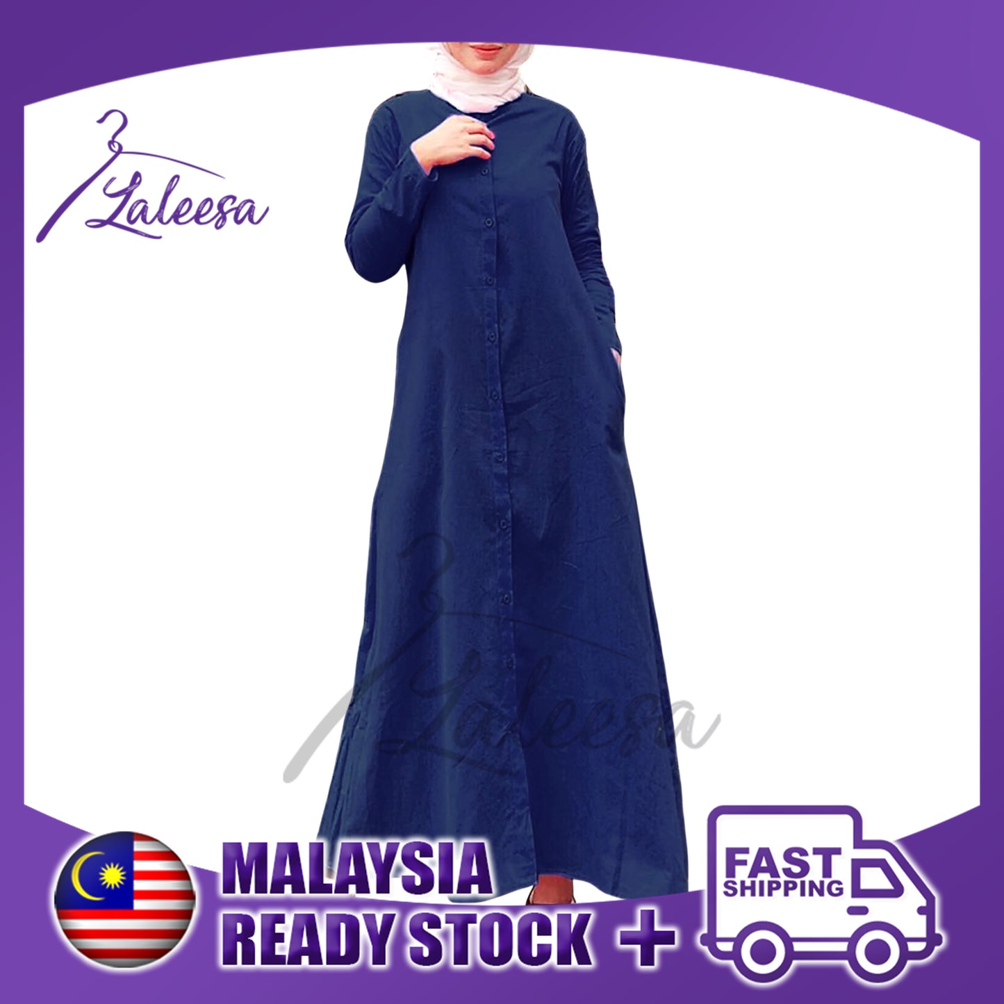 LALEESA DRESS DALIA LD220318 <BF Friendly Series> Dress Muslimah Dress Women Dress Jubah Plus Size Baju Raya 2024