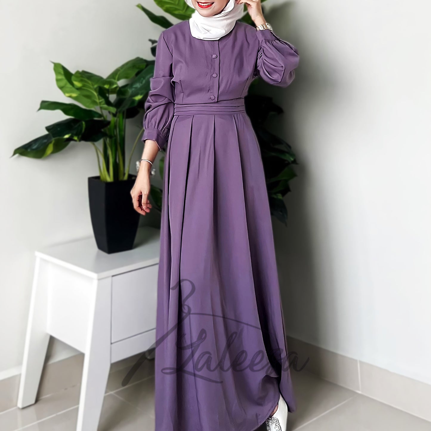 LALEESA DRESS NABILA LD285207 <BF Friendly Series> Dress Muslimah Dress Woman Jubah Muslimah Abaya