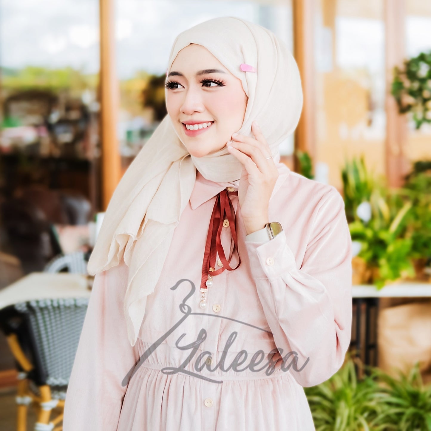 LALEESA DRESS WASILA LD211472 <Korean Series> Dress Muslimah Dress Woman Jubah Muslimah Abaya Dress