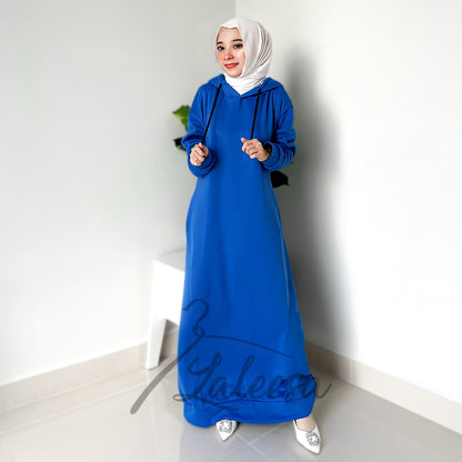 LALEESA DRESS HOODIE CLASSIC LD227527 <Long Hoodie Series> Dress Muslimah Dress Woman Jubah Abaya