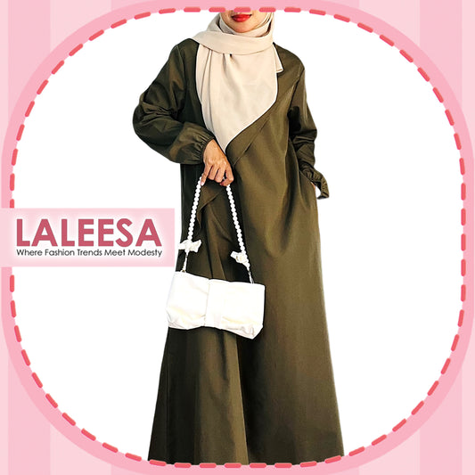 LALEESA DRESS ADEENA LD229239 Dress Muslimah Dress Woman Jubah Muslimah Jubah Abaya Dress Long Dress