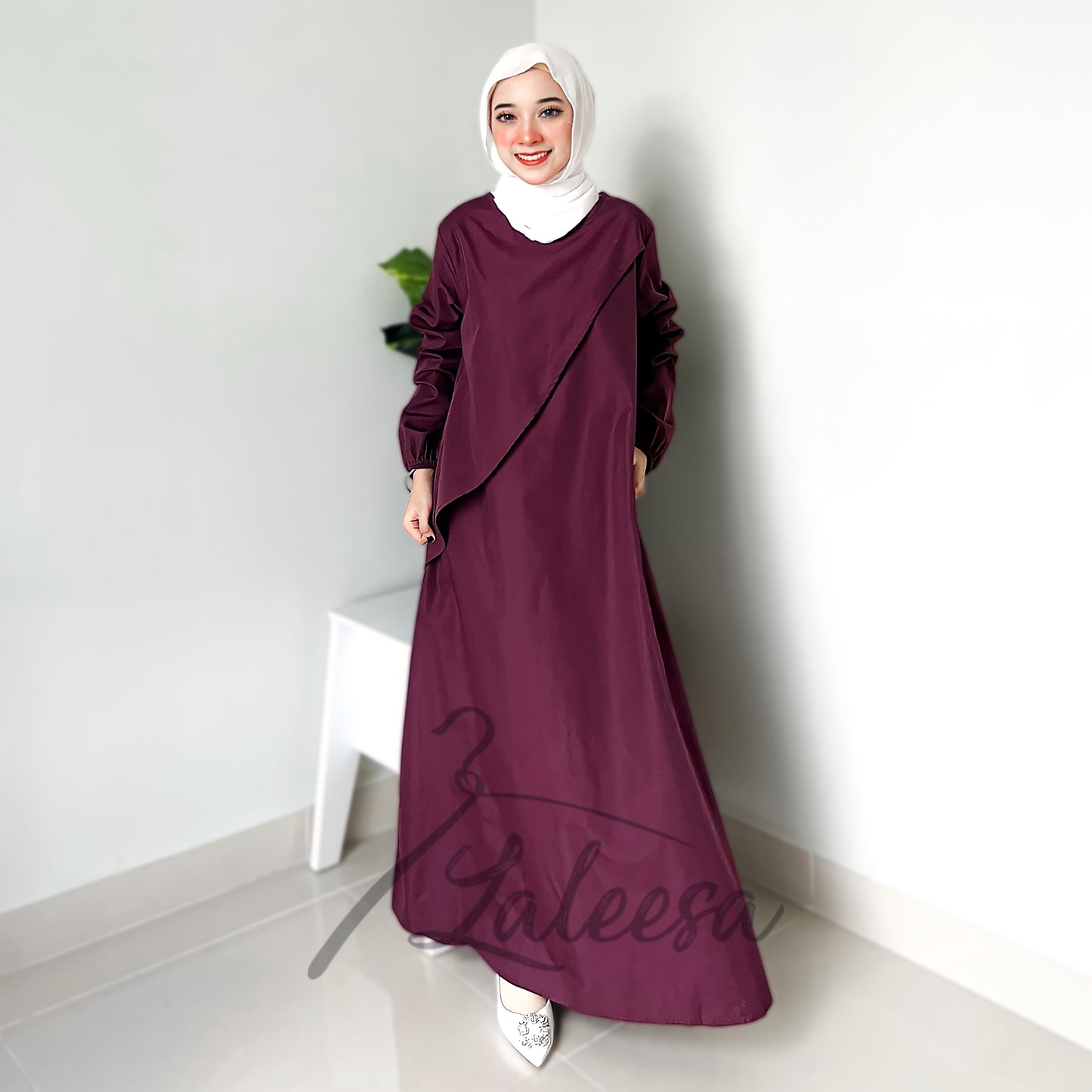 LALEESA DRESS ADEENA LD229239 Dress Muslimah Dress Woman Jubah Muslimah Jubah Abaya Dress Long Dress