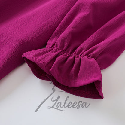 LALEESA DRESS QASIRA LD286218 <BF Friendly Series> Dress Muslimah Dress Women Dress Plus Size Baju Raya 2024