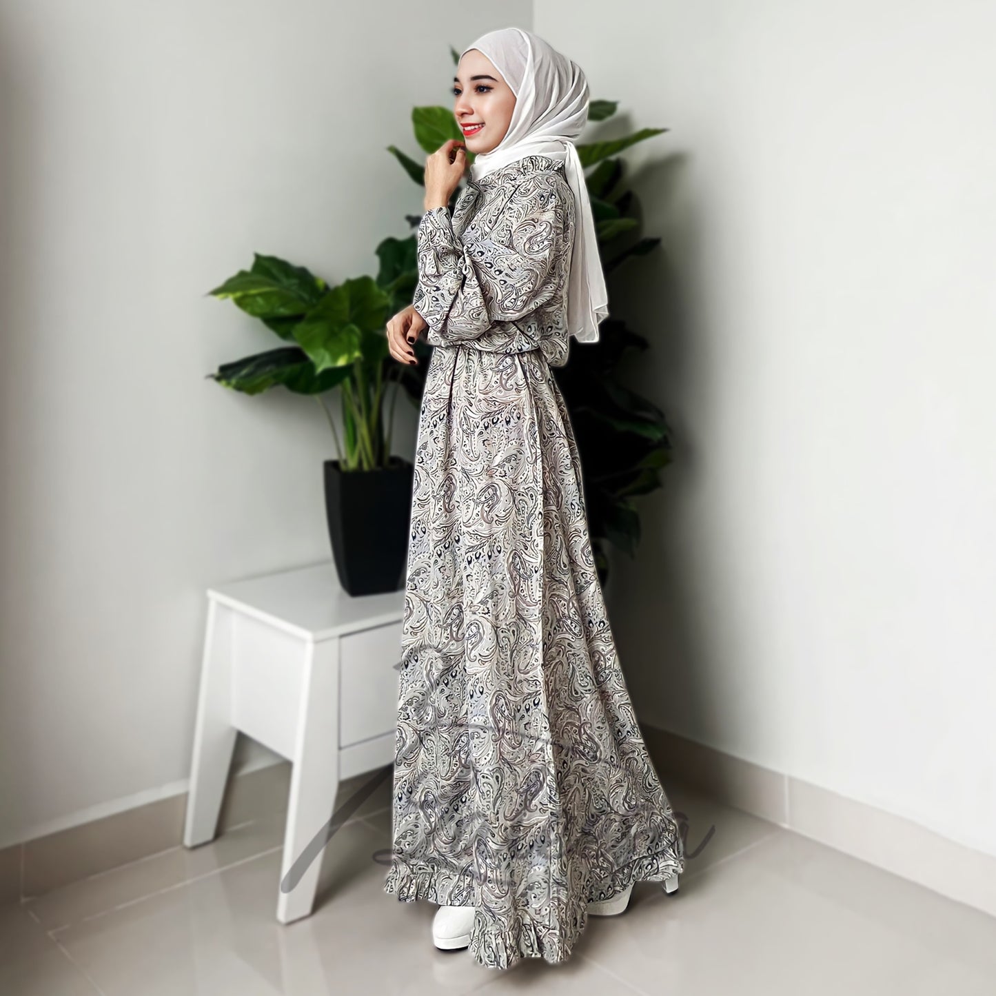 LALEESA DRESS SARA LD288230 Dress Muslimah Dress Woman Jubah Muslimah Jubah Abaya Dress Long Dress