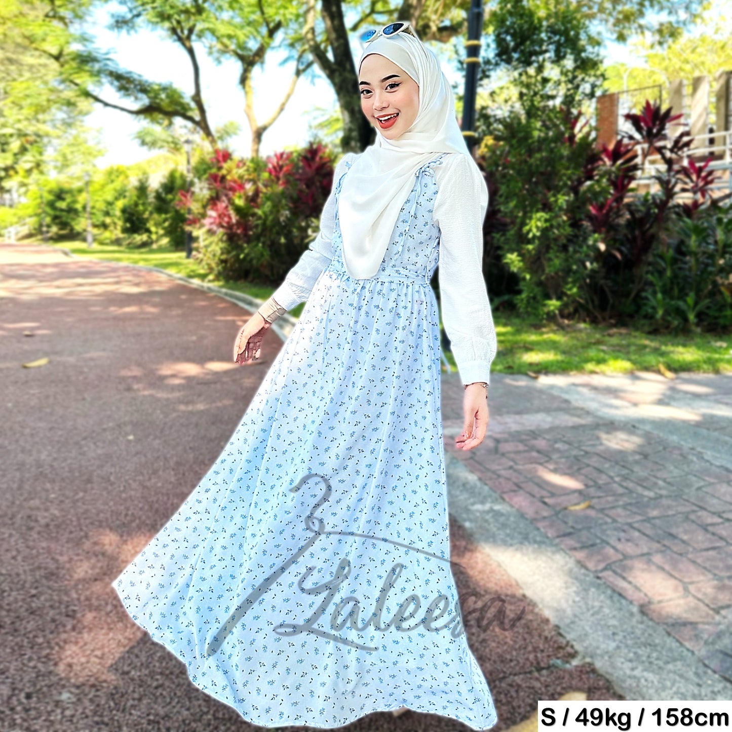 LALEESA DRESS LILY LD225173 <Korean Series> Korean Style Dress Muslimah Dress Women Dress Plus Size Baju Raya 2024