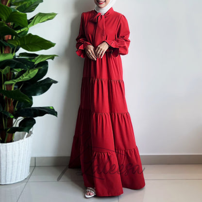 LALEESA DRESS USHNA LD290252 Dress Muslimah Dress Woman Jubah Muslimah Jubah Abaya Dress Long Dress