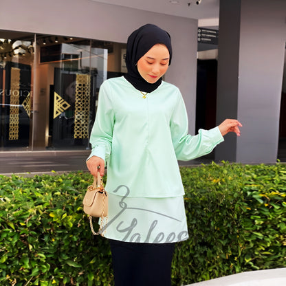 LALEESA BLOUSE JASSIA TB410590 <BF Friendly Series> Blouse Muslimah Blouse Women Blouse Plus Size Baju Raya 2024