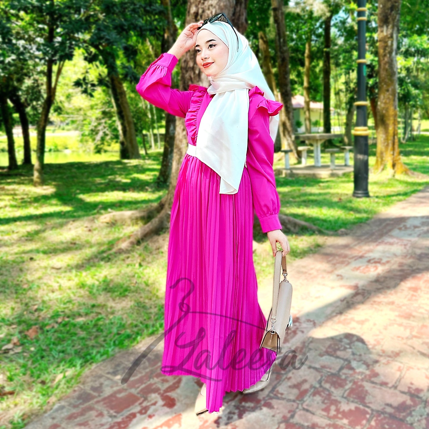 LALEESA DRESS IRIZ LD212109 <Korean Series> Dress Muslimah Dress Woman Jubah Muslimah Abaya Dress