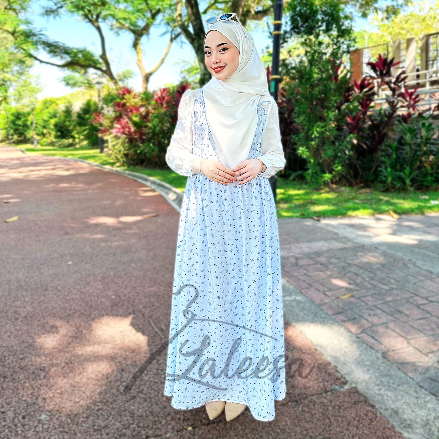 LALEESA DRESS LILY LD225173 <Korean Series> Korean Style Dress Muslimah Dress Women Dress Plus Size Baju Raya 2024