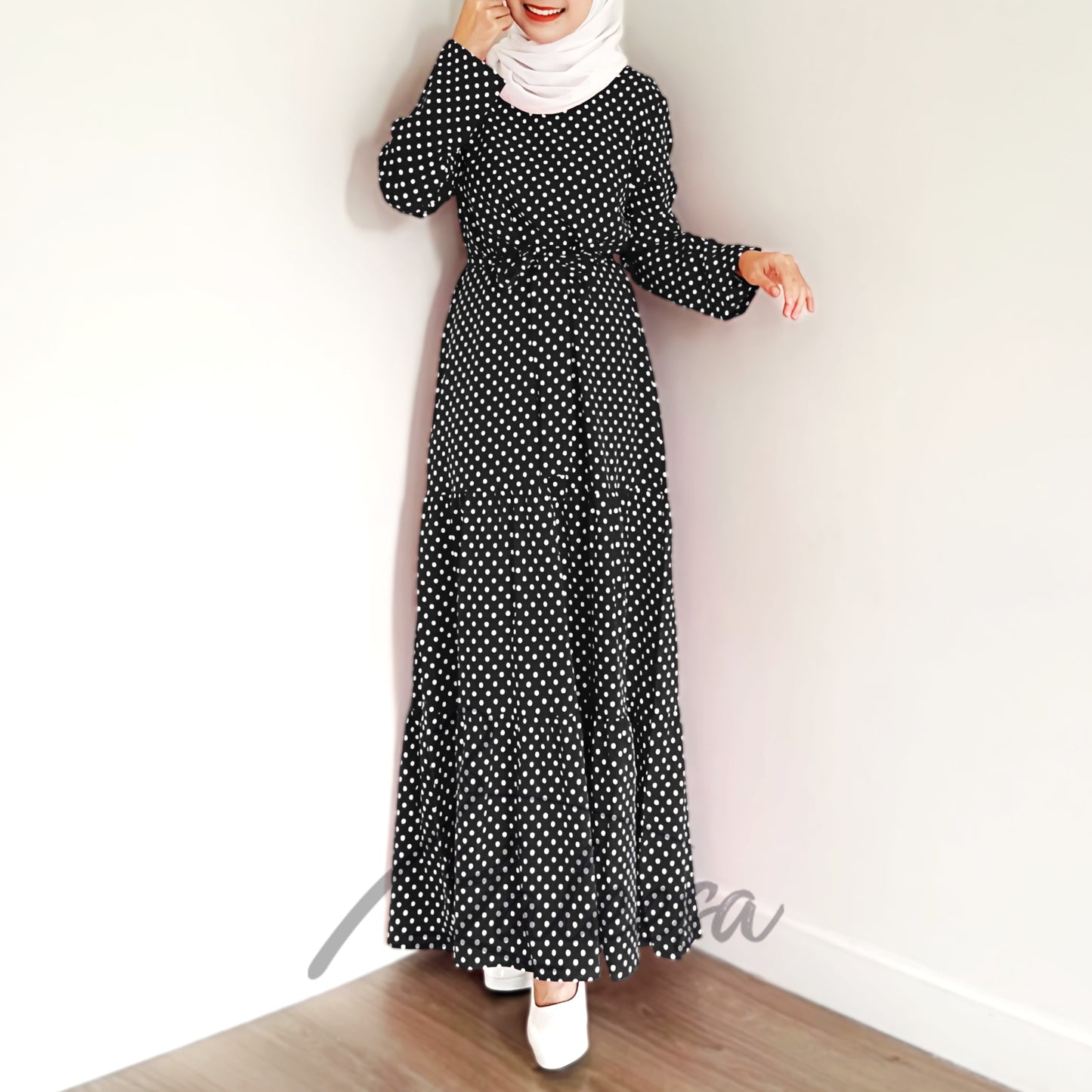 LALEESA DRESS WADI LD240200 Dress Muslimah Dress Woman Jubah Muslimah Jubah Abaya Dress Long Dress