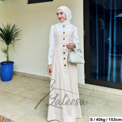 LALEESA DRESS AIRA LD228186 <Korean Series> Jubah Muslimah Jubah Abaya Dress Muslimah Plus Size Baju Raya 2024 Viral