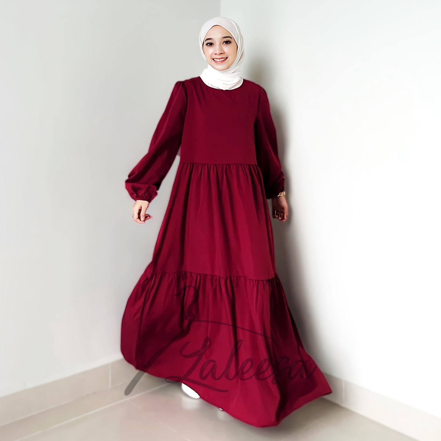 LALEESA DRESS FAIZA LD247273 Dress Muslimah Dress Woman Jubah Muslimah Jubah Abaya Dress Long Dress