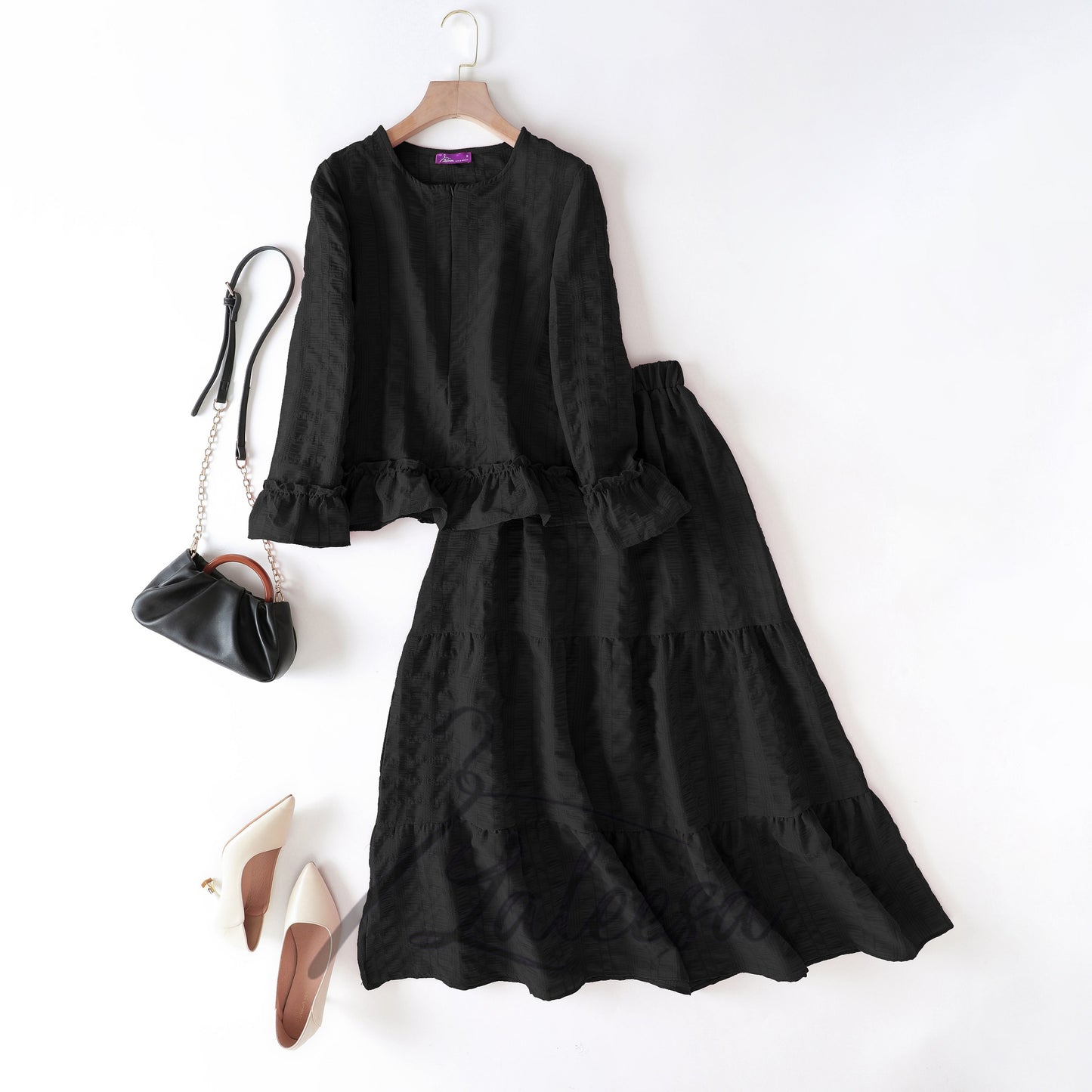 LALEESA (Blouse + Skirt) SET JUMAINA SW852889 <BF Friendly Series> (Ironless) Set Wear Plus Size Baju Raya 2024