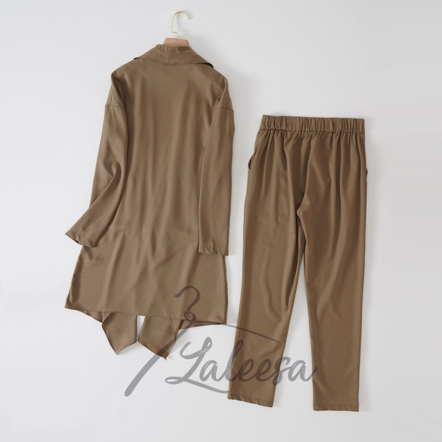 LALEESA (Cardigan + Sleeveless Inner + Pants) SW847834 SET JOYA 3 In 1 Set Wear Jubah Muslimah Plus Size Baju Raya 2024
