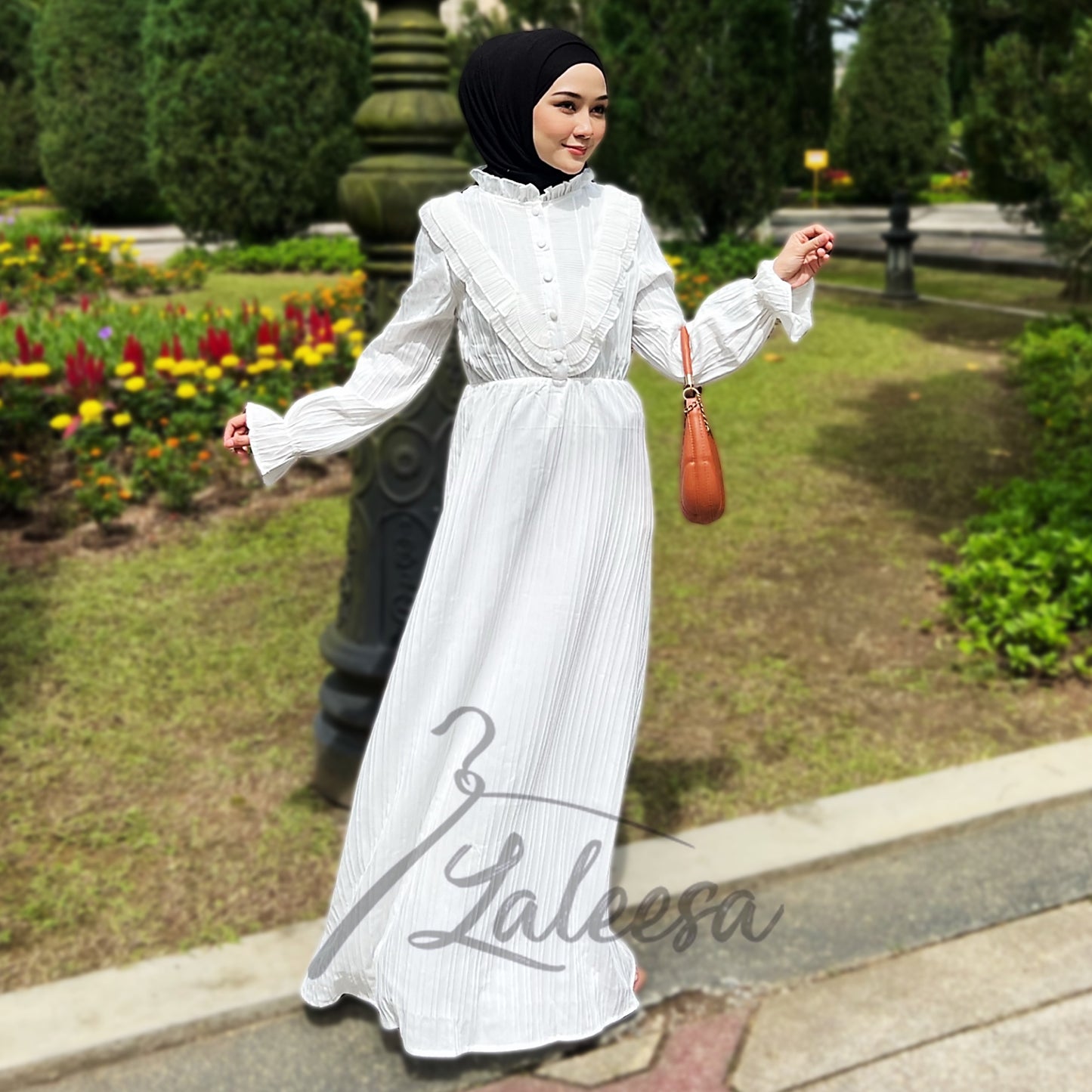 LALEESA DRESS ZUHAIRA LD211654 <Korean Series> Korean Style Dress Muslimah Dress Women Dress Plus Size Baju Raya 2024