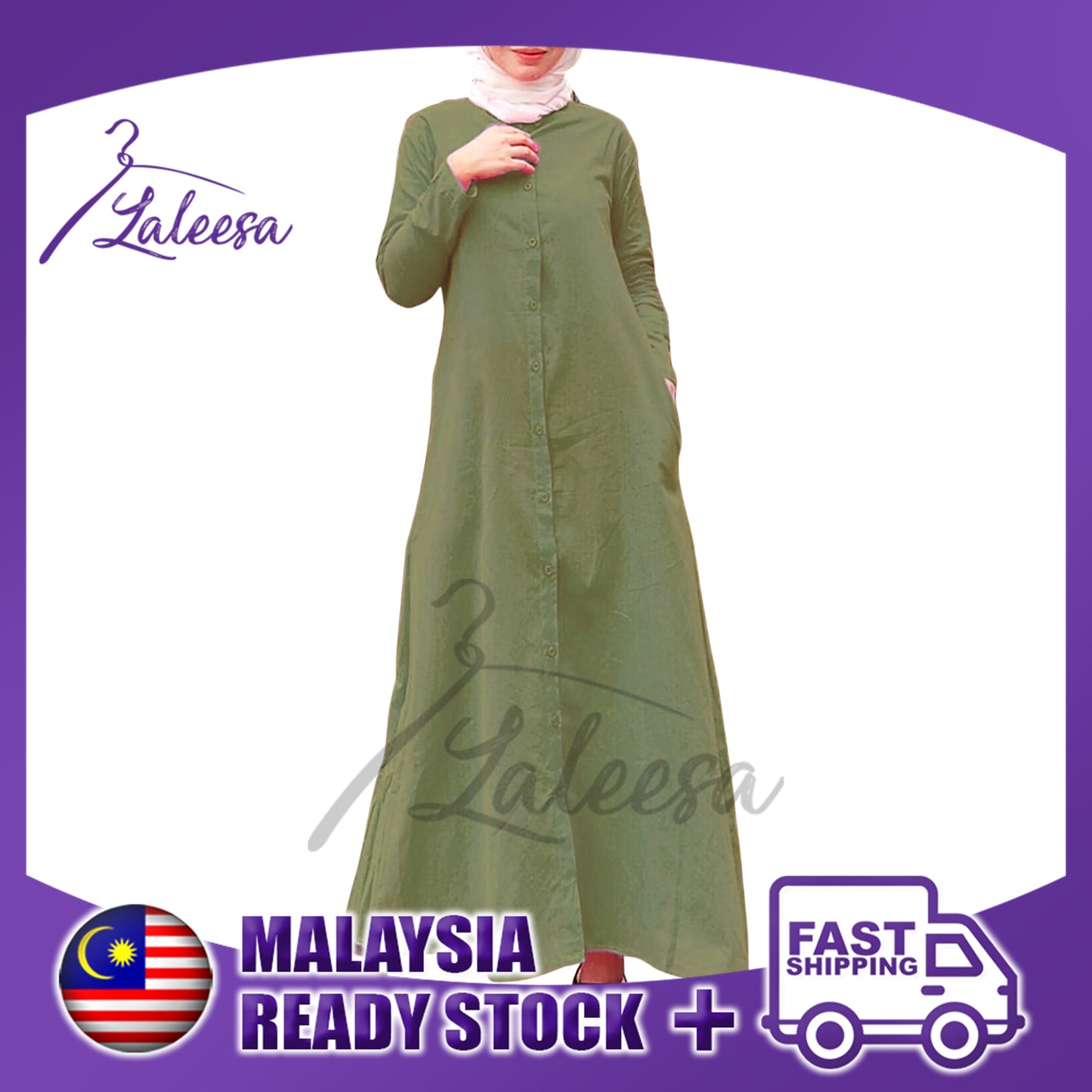 LALEESA DRESS DALIA LD220318 <BF Friendly Series> Dress Muslimah Dress Women Dress Jubah Plus Size Baju Raya 2024