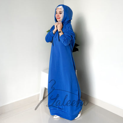 LALEESA DRESS HOODIE CLASSIC LD227527 <Long Hoodie Series> Dress Muslimah Dress Woman Jubah Abaya