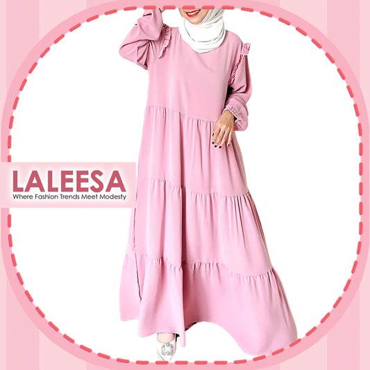 LALEESA DRESS ULYA LD221172 Dress Muslimah Dress Woman Jubah Muslimah Jubah Abaya Dress Long Dress