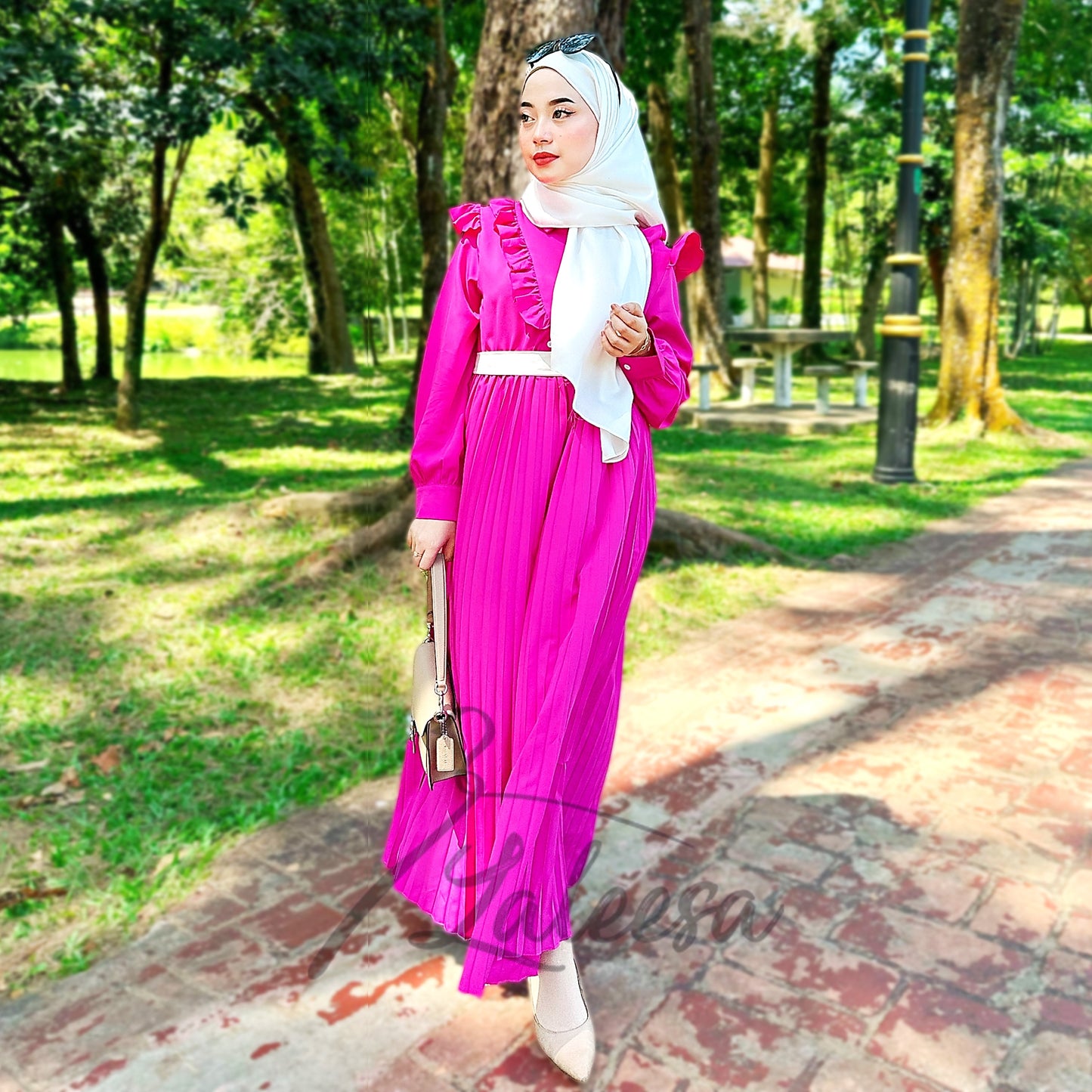 LALEESA DRESS IRIZ LD212109 <Korean Series> Dress Muslimah Dress Woman Jubah Muslimah Abaya Dress