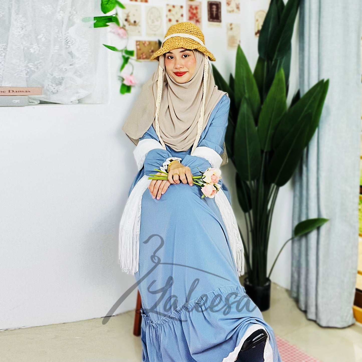 LALEESA DRESS HAJIRA LD250200 <BF Friendly Series> Dress Muslimah Dress Woman Jubah Muslimah Abaya