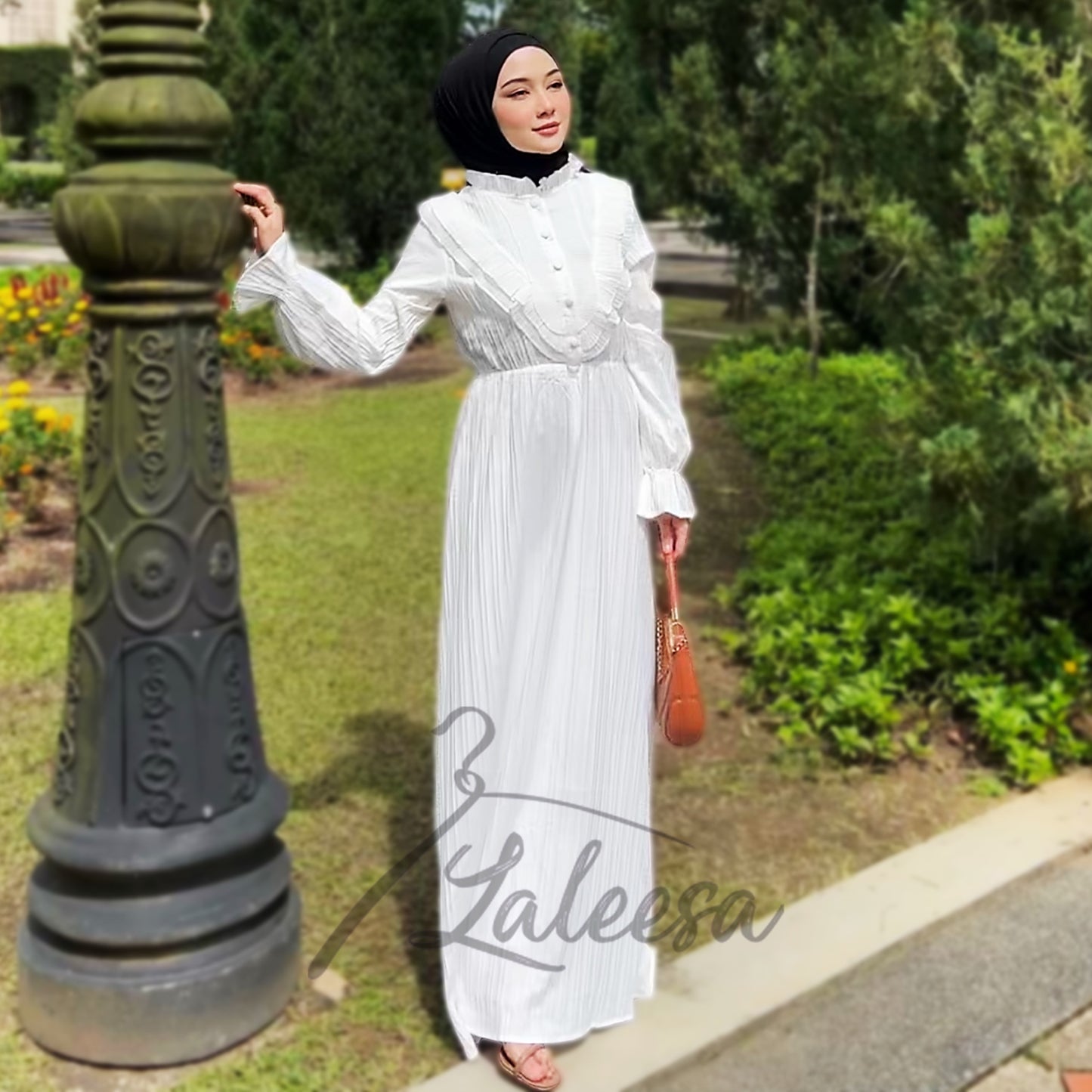 LALEESA DRESS ZUHAIRA LD211654 <Korean Series> Korean Style Dress Muslimah Dress Women Dress Plus Size Baju Raya 2024