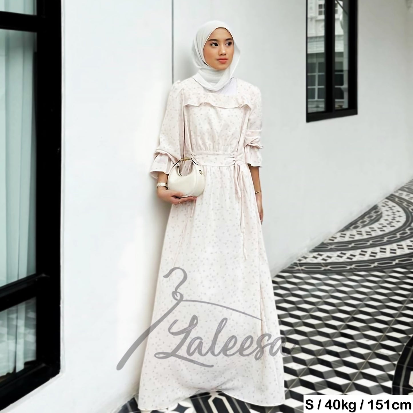 LALEESA DRESS HELENA LD237236 <Cottagecore Series> Dress Muslimah Dress Women Dress Jubah Muslimah Abaya