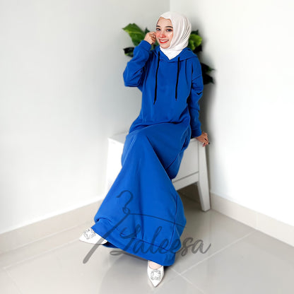 LALEESA DRESS HOODIE CLASSIC LD227527 <Long Hoodie Series> Dress Muslimah Dress Woman Jubah Abaya