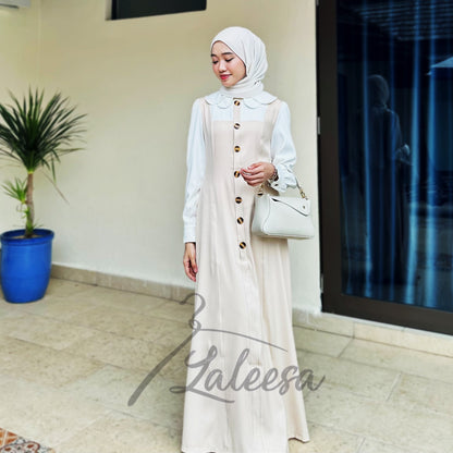 LALEESA DRESS AIRA LD228186 <Korean Series> Jubah Muslimah Jubah Abaya Dress Muslimah Plus Size Baju Raya 2024 Viral