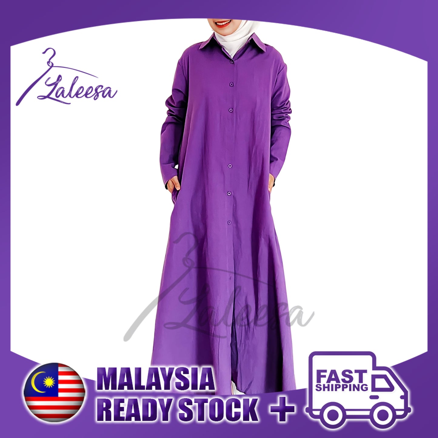 LALEESA DRESS DALIA LD220318 <BF Friendly Series> Dress Muslimah Dress Women Dress Jubah Plus Size Baju Raya 2024