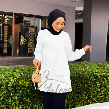 LALEESA BLOUSE JASSIA TB410590 <BF Friendly Series> Blouse Muslimah Blouse Women Blouse Plus Size Baju Raya 2024