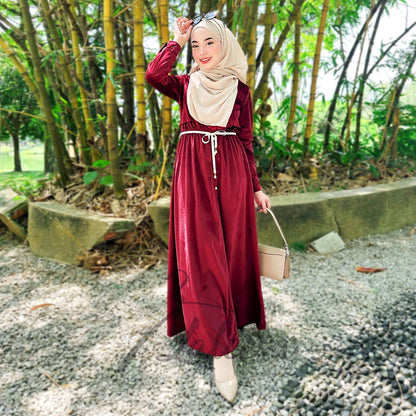 LALEESA DRESS WASILA LD211472 <Korean Series> Dress Muslimah Dress Woman Jubah Muslimah Abaya Dress