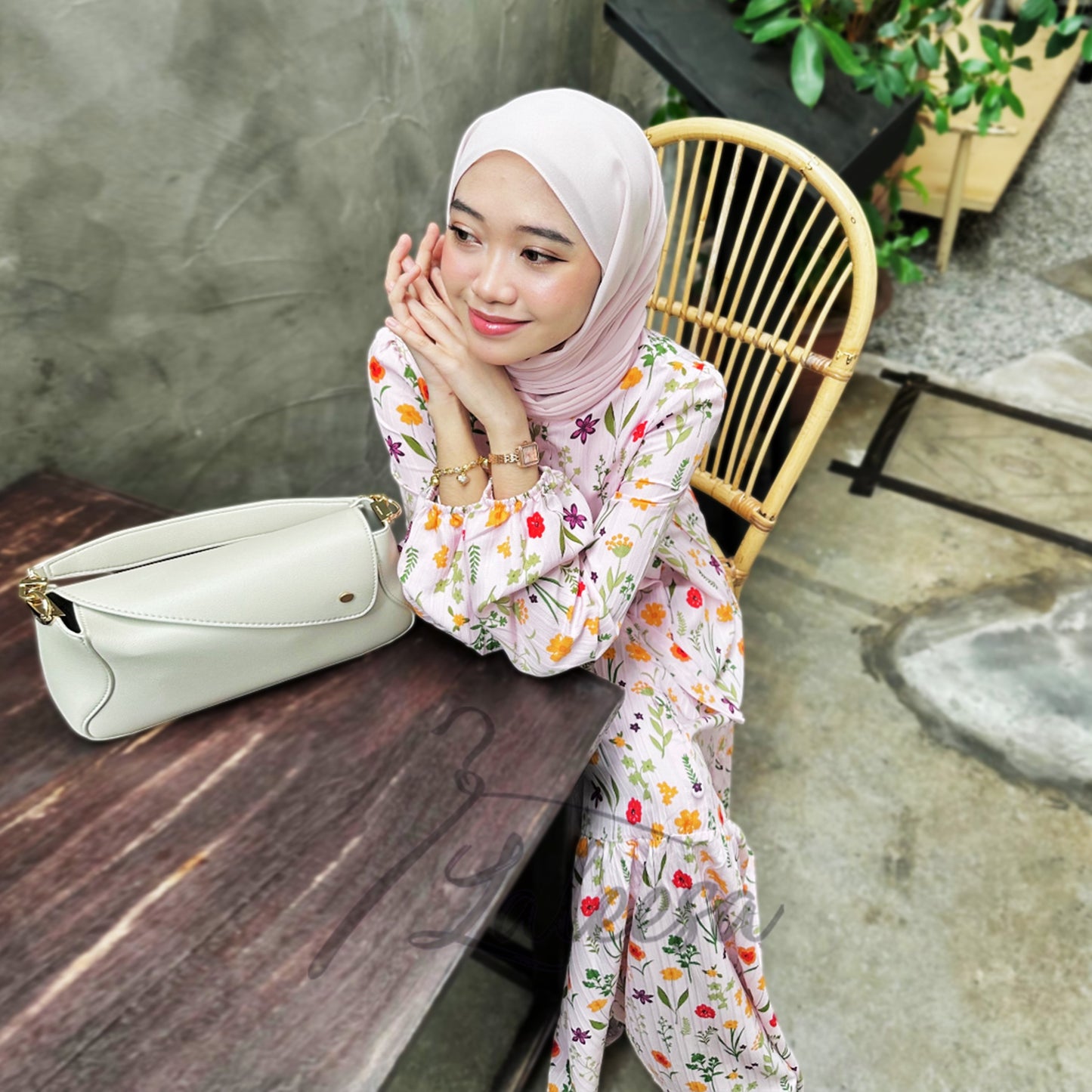 LALEESA DRESS CECILIA LD232181 <Korean Series> Dress Muslimah Dress Woman Jubah Muslimah Abaya Dress