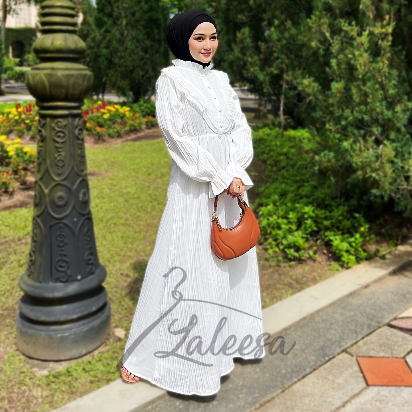 LALEESA DRESS ZUHAIRA LD211654 <Korean Series> Korean Style Dress Muslimah Dress Women Dress Plus Size Baju Raya 2024