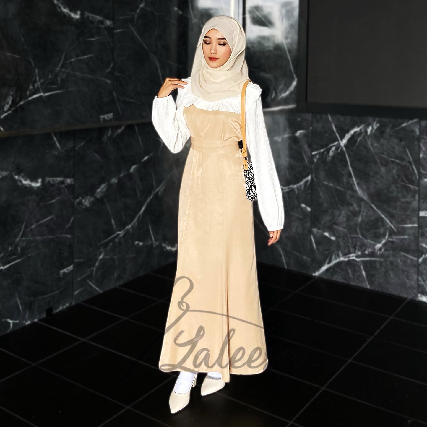 LALEESA DRESS VIOLET LD223191 <Korean Series> (Small Cutting) Korean Style Dress Muslimah Dress Plus Size Baju Raya 2024