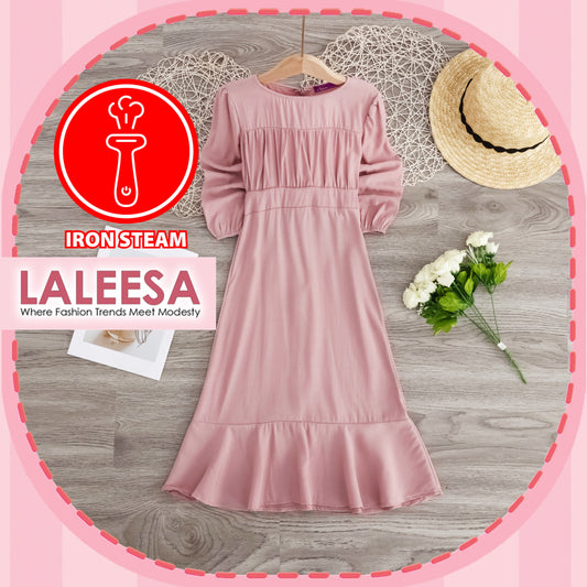 LALEESA DRESS (KIDS) KOREAN LK292299 Korean Style Dress Muslimah Dress Kids Dress Jubah Muslimah Jubah Baju Raya 2024