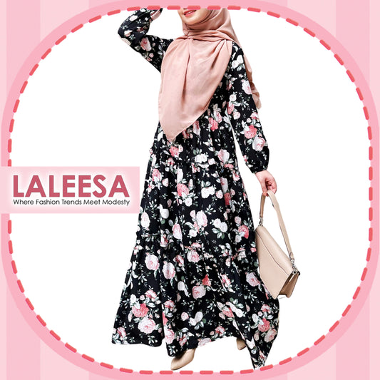 LALEESA Awa Collection DRESS RANIA DA106154 Dress Muslimah Dress Woman Jubah Muslimah Abaya Dress