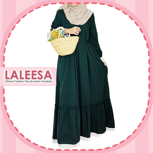 LALEESA DRESS HAJIRA LD250200 <BF Friendly Series> Dress Muslimah Dress Woman Jubah Muslimah Abaya