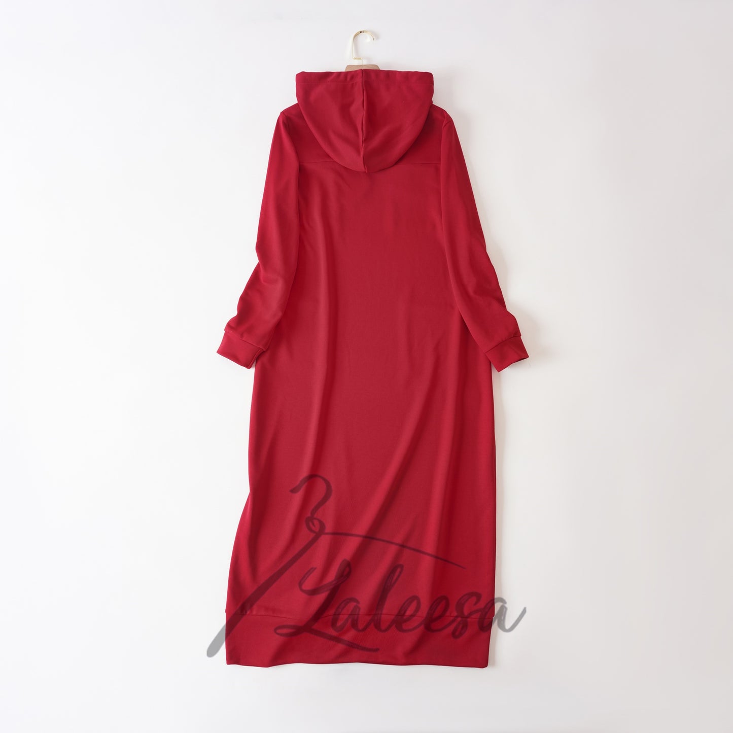 LALEESA DRESS HOODIE POCKET LD277249 <Long Hoodie Series> Long Hoodie Dress Muslimah Dress Woman