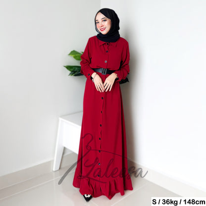 LALEESA DRESS ZARINA LD265253 <BF Friendly Series> (With Belt) Dress Muslimah Dress Woman Jubah