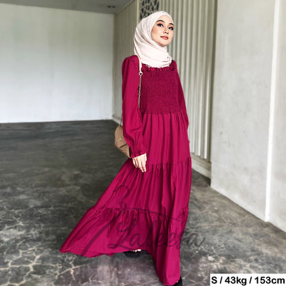 LALEESA DRESS LAMIA LD256264 Dress Muslimah Dress Woman Jubah Muslimah Jubah Abaya Dress Long Dress